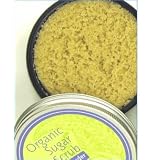 Lusa Organics Lavender Organic Sugar Scrub - All Natural Sugar Scrub and Exfoliant with Certified Organic Ingredients - Moisturizes and Polishes Skin - 4 Ounces