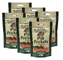 6-PACK Pill Pockets for Cats SALMON 9.6 oz (270 pockets)