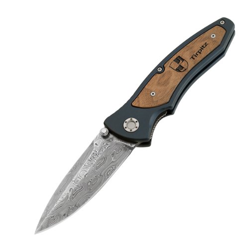 Check out sale price for Boker Tirpitz Damascus Knife with Wood Inlay Handle. Free Shipping.