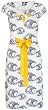 Nancy Dee, Kleid Xenia, organic Jersey, clouds print