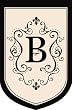 Monogram Estate Size Flag - B