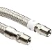 Stainless Steel 316 Superflex Hose w/ 304 Braid, Male Pipe Fittings, 3/8ID, 12" Long