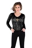 Touch by Alyssa Milano New Orleans Saints Women's Burnout Thermal Long Sleeve T-Shirt XX Large
