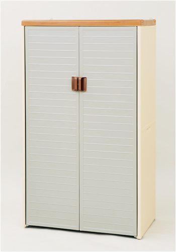 YAMAZEN Gardenmaster プラスティック収納庫 PSS-84150(BR) ブラウン