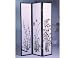 3-Panel Flower Design Wood Shoji Screen / Room Divider