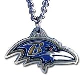Baltimore Ravens Chain Necklace & Pewter Pendant - NFL Football Fan Shop Sports Team Merchandise
