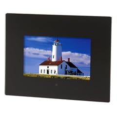 Braun DigiFrame 77 Digitaler Bilderrahmen (17,8 cm (7 Zoll) Display, widescreen, 16MB interner Speicher) schwarzes Acrylglasdesign