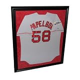 Jonathon Papelbon Boston Red Sox Framed Autographed Away Jersey with World Series Patch