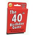 The 40th Birthday Game - amusing little gift or present idea for anyone turning forty. Fun as a 40th birthday party icebreaker.
