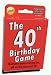 The 40th Birthday Game - amusing little gift or present idea for anyone turning forty. Fun as a 40th birthday party icebreaker.