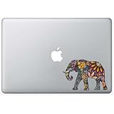 Colorful Elephant - 5 Inch - Apple Macbook Laptop Decal