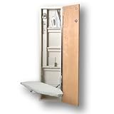 Recessed Ironing Center w/ Swiveling Board (Unfinished Birch/Gray) (60 5/8