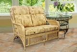 Jasmine Bamboo Conservatory Furniture Double Sofa*ONLY 1 REMAINING*