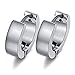Areke Mens Stainless Steel Huggie Earrings For Men Unisex Valentine's Day Small Hoop Ear Rings (4 Pairs)