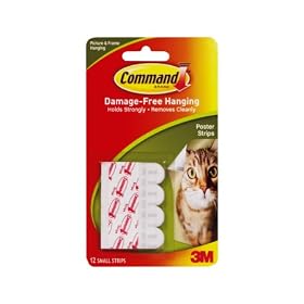 Command - Languettes adh�sives pour posters - 46 mm x 16 mm - 12 languettes (Import Royaume Uni)