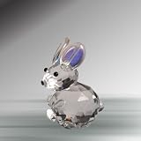 Crystal Rabbit Figurine, 2.17 Inches, Handcrafted