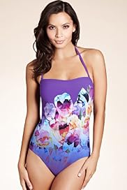 Bodyshaper Tummy Control Placement Print Swimsuit