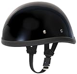 41a66gt9JvL. SL160  Daytona Eagle Gloss Black Skull Cap Novelty Motorcycle Helmet [X Large]