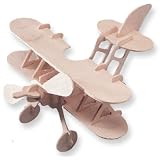 Bi-Plane Puzzle 3D Woodcraft Construction Kit