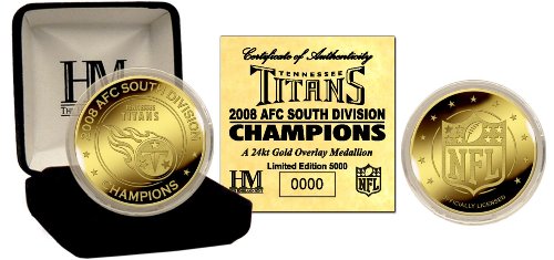 Buy Tennessee Titans '08 AFC South Division Champions 24KT Gold Coin by No manufacturer