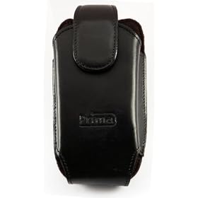 Black Prima Palm Treo 700 / 750 / 650 / 600 / 680 Leather Smartphone Case - Vertical Holster Style
