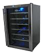 NewAir AW281E 28 Bottle Thermoelectric Wine Cooler With Chrome Plated Racks