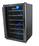 NewAir AW281E 28 Bottle Thermoelectric Wine Cooler With Chrome Plated Racks