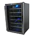 NewAir AW281E 28 Bottle Thermoelectric Wine Cooler With Chrome Plated Racks