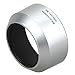 JJC LH-J40B Silver Lens Hood for Olympus M.Zuiko Digital 45mm 1:1.8 Lens Silver