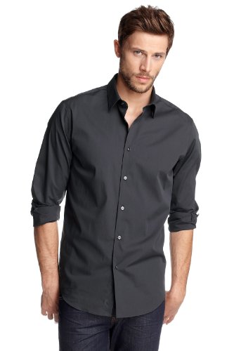 ESPRIT Collection N34954 Herren Business Hemd, Gr. 43/ 44 (XL), Grau (ash grey 024) Preisvergleich