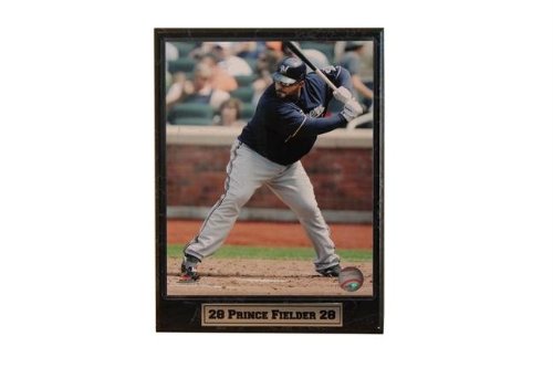 Encore Select 510-BBMIL28 Milwaukee Brewers Prince Fielder 9 in. x 12 in. Plaque