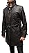WD Men's Brown Trench Leather Coat Jacket ►BEST SELLER◄ L