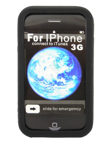 Hitech - Black Gelskin Cover for Apple iPhone 3G