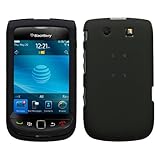 MyBat BlackBerry Torch 9800 Lizzo Ruberized Phone Protector Cover - Black