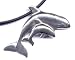 14 Black Whales Necklace Sterling Silver Jewelry Gift Boxed