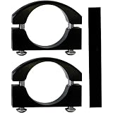 Power Tank ABC-2465 Billet Aluminium Black Large Jeep Roll Bar Clamp - Pair