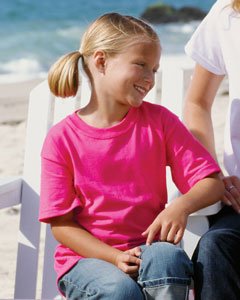 Click here to buy 6.1 oz Ultra Cotton Youth T-shirt by Gildan (Style# 2000B).