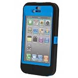 OtterBox Defender Case for iPhone 4 (Black/Blue) (Fits AT&T iPhone)