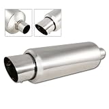 Universal Stainless Steel Muffler with 4 Slant Tip by HK5