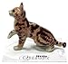 Little Critterz Cat - Marble Bengal Cat Spirit - Home Decor Animal Miniature Porcelain Figurine