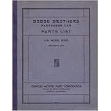 1934 DODGE Parts Book List Guide Catalog by Dodge