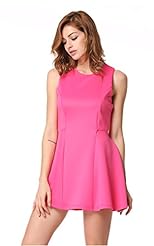 A-line Polyester Sleeveless Party Dress/Mini Dress 