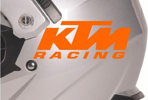 KTM Racing Orange Motorcycle Decals 4" Macbook Laptop Notebook iPad Decal Sticker