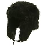 41a6WfoM8sL. SL160  Long Fur Trooper Hat Black W28S56C Reviews