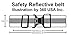 360 USA Brand Reflective Belt