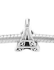 Sterling Silver Paris, Eiffel Tower European Style Bead