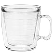 Clear 12 oz Insulated Coffee Mug, Clear