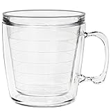 Clear 12 oz Insulated Coffee Mug, Clear