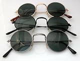 Retro John Lennon Style Round Sunglasses & Case (20 Colors to Choose From) by 