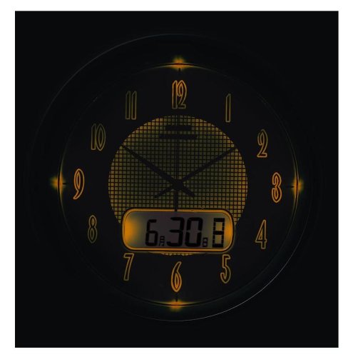 CASIO wave ceptor カレンダー表示付電波掛時計 IC-1020NJ-8JF